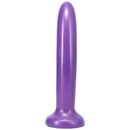 Tantus Leisure Vibrating Dildo Amethyst with a gently tapered silhouette for smooth stimulation.