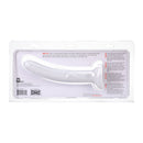 Tantus Leisure Vibrating Dildo Pearl in packaging, showcasing its smooth silicone design for gentle exploration.