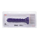 Tantus Echo Vibrating Dildo Amethyst in packaging showcasing its unique ridged design and premium appearance.