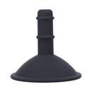 Tantus Suction Cup Attachment Onyx - a sleek black suction cup base designed for hands-free play with compatible vibrators.