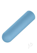 Turbo Buzz Rechargeable Rounded Bullet Blue, compact and discreet stimulator in blue,perfect for pleasure on the go.