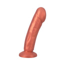 Tantus Vamp Silicone Strap-On Dildo Copper in a sleek design, perfect for solo or partnered play.