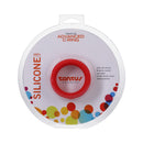 Tantus Advanced C-Ring 1.75 Inch Crimson silicone cock ring packaging with colorful design.
