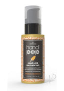 HandiPop Edible Hand Job Massage Gel Orange Creamsicle 2 Oz bottle with playful design and pump dispenser.