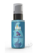 Sizzle Lips Warming Edible Gel Blueberry Ice Pop 2 Oz bottle with popsicle graphic on label.