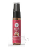 Deeply Love You Throat Relaxing Spray Cinnamon Roll 1 Oz bottle for throat relaxation, sweet cinnamon roll flavor