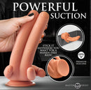 Master Series Mr Fingers Silicone Dildo 7.8 inches showcasing powerful suction and premium silicone material.