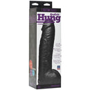 Vac-U-Lock Code Black Realistic Hung 12 Inch Dildo packaging showcasing lifelike details and dimensions