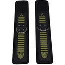 Fort Troff Tactical Ankle Cuffs Black and Green shown with Velcro closures and metal rings for secure restraint play.
