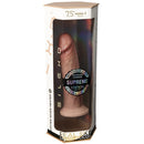 Silex-d Premium Real Skin Model 2 7.5 Inch Dildo Vanilla displayed in packaging, showcasing realistic design and quality.