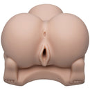 Doggie Style Debbie Ultraskyn Masturbator Vanilla detailed view of realistic design and textured canal.