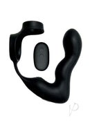 Atomic Inflatable P-Spot Silicone Prostate Stimulator Black with wireless control and adjustable fullness.