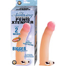 My Amazing Vibrating Penis Xtender White package and product. Adds 2 inches for deeper penetration and features clitoral vibrations.