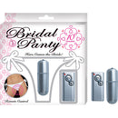 Nasstoys Bridal Vibrating Panty White Remote Control package showcasing remote and vibrating bullet design.