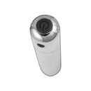 Exciter Multi Function Bullet Vibe Silver top view showcasing its sleek design and power button.