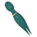 Mystique Vibrating Massagers Magic Vibe Green dual-ended massager with flexible bulb head and rumbly vibrations.