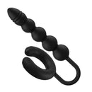 Nasstoys Atomic Dual Exciter Vibrating Cock Ring Black with prostate beads for enhanced pleasure.