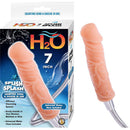 H20 Splish Splash 7 Inch Squirting Shower Douche White product with realistic nozzle and diverter valve.