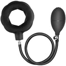 Nasstoys Atomic Inflatable Cockring Black with hand pump for adjustable pressure and comfortable fit.