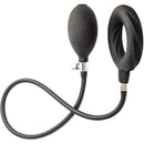 Nasstoys Atomic Inflatable Cockring Black with hand pump for customizable pressure and enhanced support.