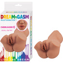 Dream-gasm Masturbator Cheerleader 1 Brown with dual entry for realistic sensations during solo play.
