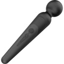 Nasstoys Amazing Wizwand Dual Ended Wand Massager Black with ergonomic design for versatile stimulation.