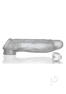 Oxballs Dicker Ultra-Slim Cocksheath Clear Ice showing its minimalist design and clear finish.
