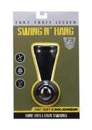 Fort Troff Swing N' Hang Black box packaging showcasing the weighted cock and ball ring designed for enhanced pleasure.
