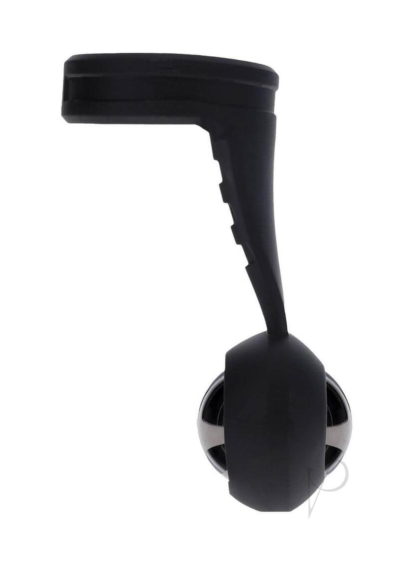 Fort Troff Swing N' Hang Black weighted cock and ball ring, designed for enhanced pleasure and comfort.