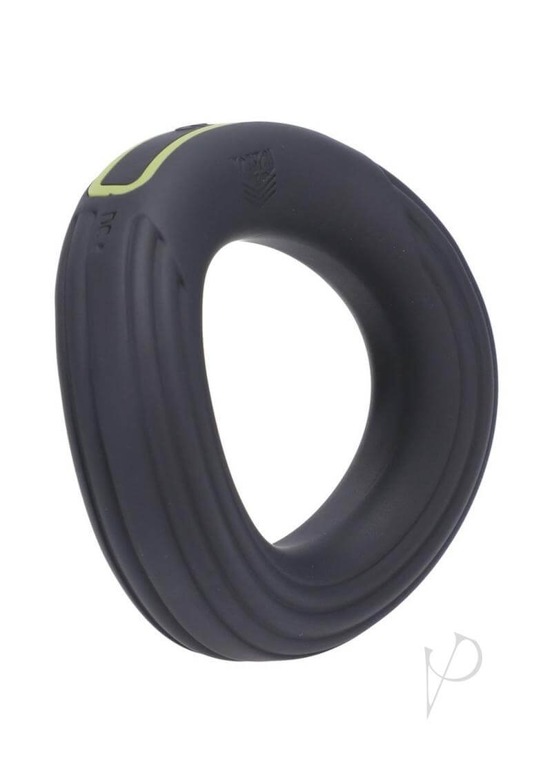 Fort Troff Rev Cock Throbber in Black, flexible vibrating cock ring with ergonomic design for enhanced pleasure.