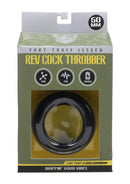 Fort Troff Rev Cock Throbber packaging showcasing a flexible vibrating cock ring designed for intense pleasure and comfort.