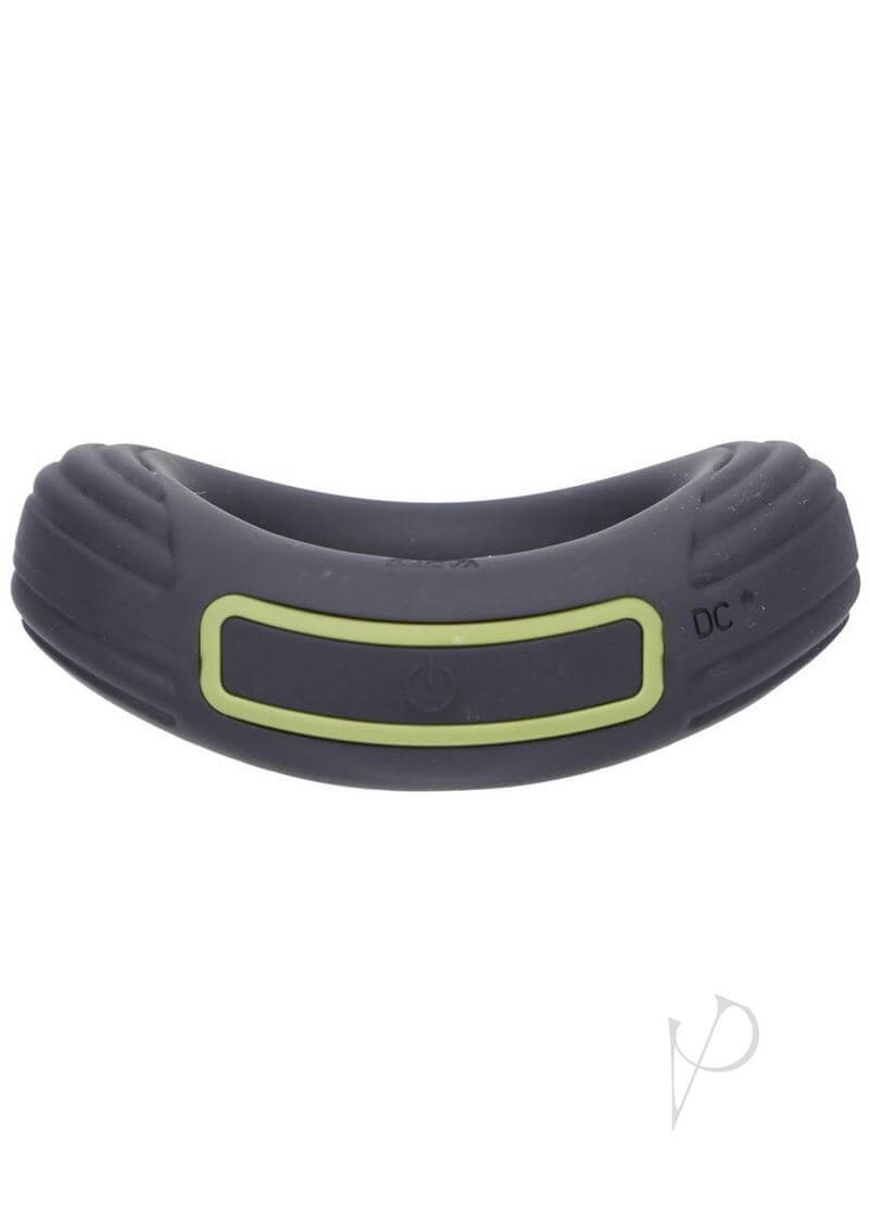 Fort Troff Rev Cock Throbber Large Black vibrating cock ring with ergonomic design and remote control.