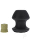 Fort Troff Kum Keeper Small black silicone grommet plug with removable stopper for versatile and comfortable use.