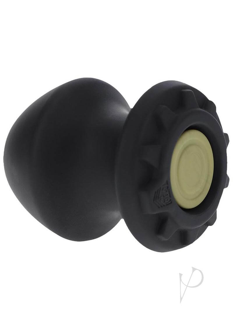 Black silicone grommet plug with removable stopper by Fort Troff.