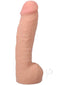 Realistic 12-inch ULTRASKYN dildo in vanilla with lifelike texture and dual density design.