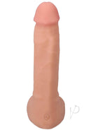 Realistic 9.5-inch ULTRASKYN Vac-U-Lock dildo in vanilla color with detailed texture and lifelike design.