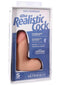 Realistic Cock 5-Inch ULTRASKYN Dildo in packaging, showcasing lifelike design, dual-density construction, and included accessories.