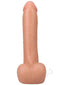 Realistic 9-inch Vanilla ULTRASKYN dildo with balls, offering lifelike detailing and versatile Vac-U-Lock compatibility.