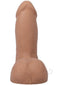 Realistic 5-inch ULTRASKYN Vac-U-Lock dildo in caramel color with lifelike detailing and suction cup base.