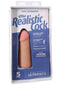 The Realistic Cock 5" ULTRASKYN Dildo in Vanilla packaging, showcasing lifelike design and Vac-U-Lock compatibility.