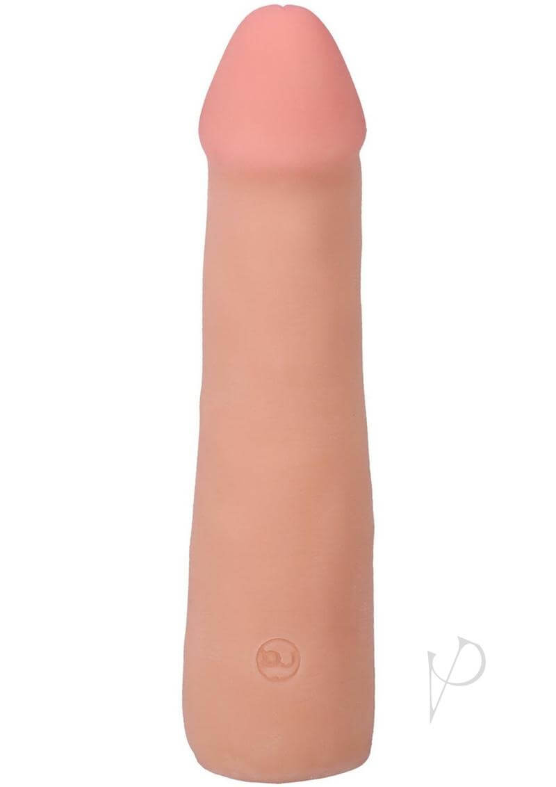 Realistic 7-inch ULTRASKYN dildo in vanilla with textured design and suction cup, ideal for lifelike pleasure.
