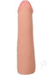 Realistic 7-inch ULTRASKYN dildo in vanilla, phthalate-free, with textured design and removable suction cup base.
