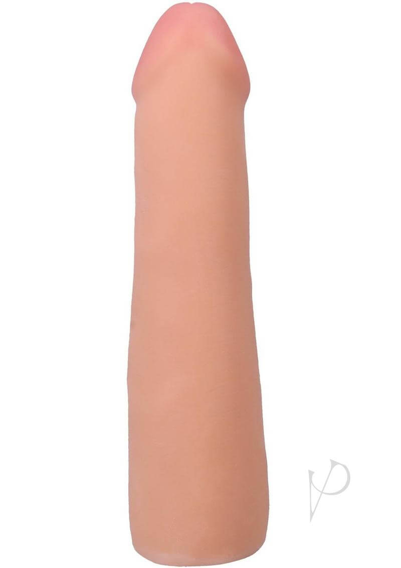 Realistic 7-inch ULTRASKYN dildo in vanilla, phthalate-free, with textured design and removable suction cup base.