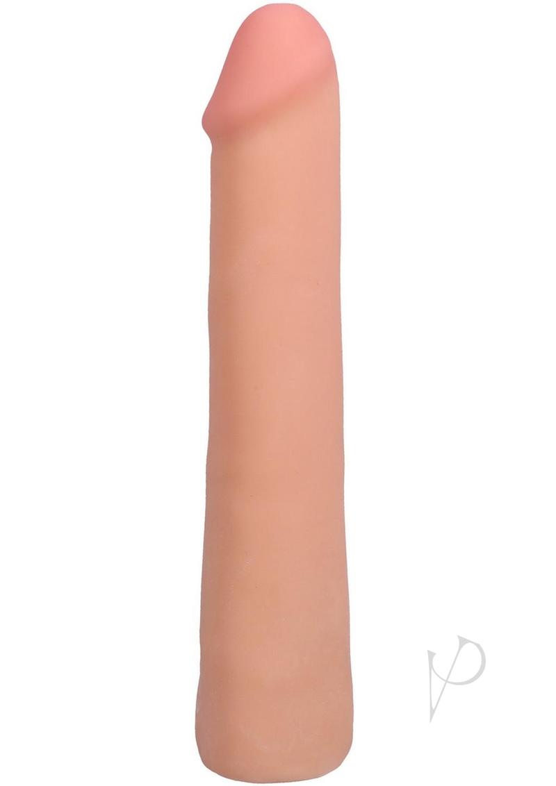Realistic 9-inch ULTRASKYN dildo in vanilla, phthalate-free, lifelike feel, with strong suction cup base.