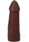 Realistic 5-Inch ULTRASKYN Vac-U-Lock Dildo in Chocolate with detailed texture and lifelike design.