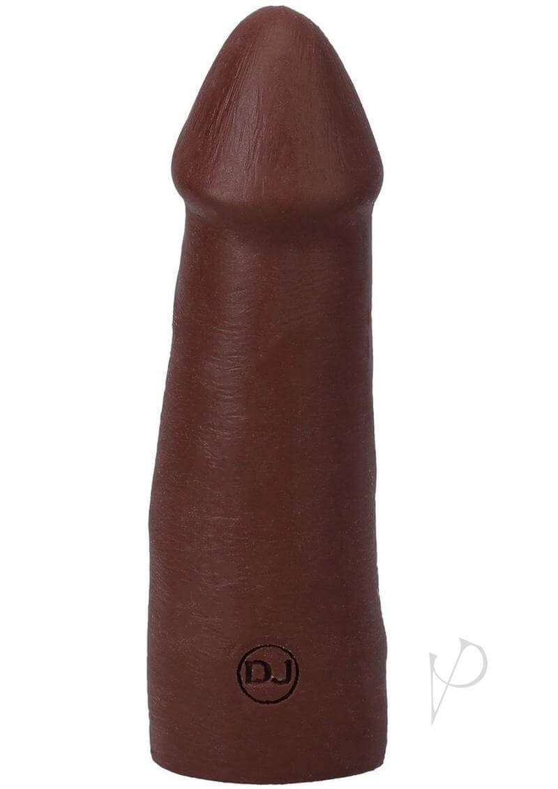 Realistic 5-Inch ULTRASKYN Vac-U-Lock Dildo in Chocolate with detailed texture and lifelike design.