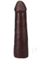 Realistic 7" ULTRASKYN Vac-U-Lock dildo in chocolate color with lifelike texture and details.