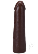 Realistic 7" ULTRASKYN Vac-U-Lock Dildo in Chocolate with lifelike texture and detailed veins for enhanced stimulation.