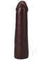 Realistic 7" ULTRASKYN Vac-U-Lock Dildo in Chocolate with lifelike texture and detailed veins for enhanced stimulation.