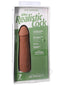 The Realistic Cock 7-inch ULTRASKYN Dildo in Caramel packaging, showcasing lifelike design and Vac-U-Lock feature.